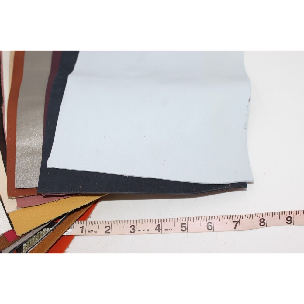 30 Real Leather Sheets Craft Cutter 8x12" Colorful Fun Patterns Colors Snake - Picture 5 of 10